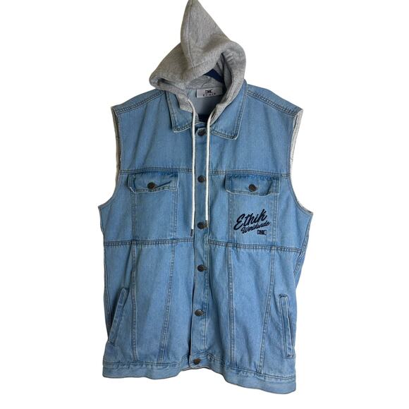 Original Ethik Embroided Denim Vest - Picture 1 of 8